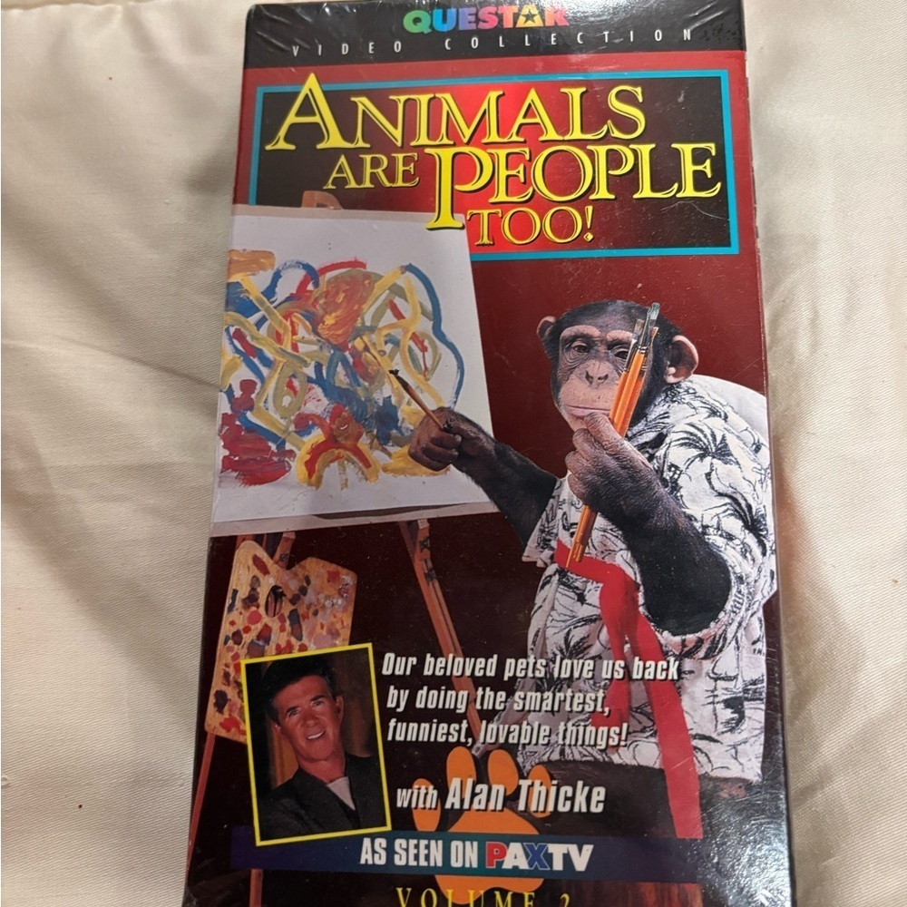 NWT ANIMALS ARE PEOPLE TOO VOL 2 Alan Thicke- as seen on TV 1999- VHS